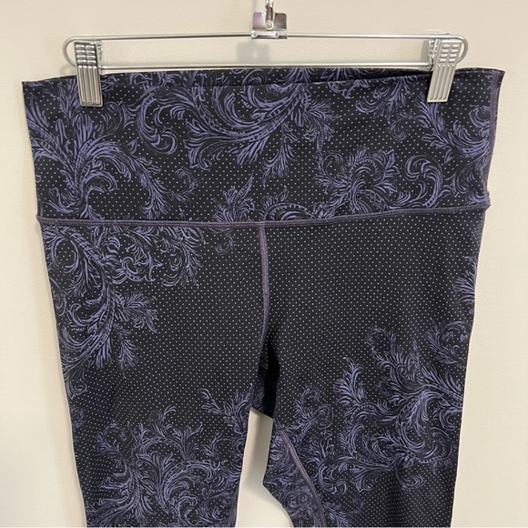 Lululemon Wunder Under High Rise Tight Nulux Foliage Moody Blues Black Size 12 - Picture 7 of 16